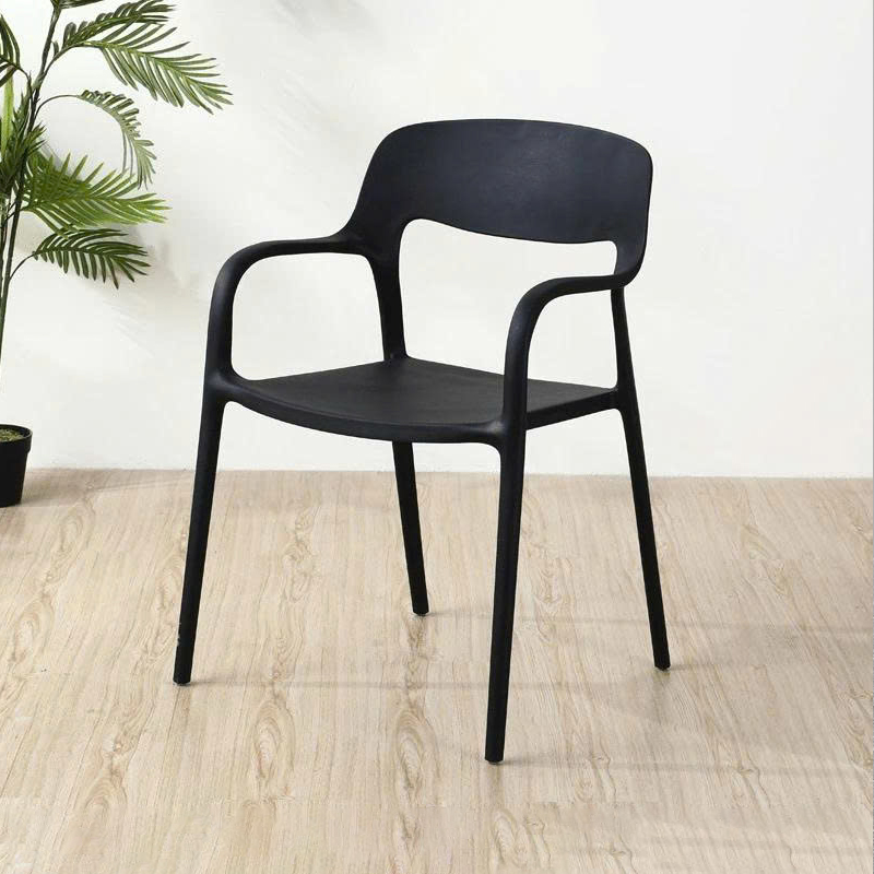 Ghế nhựa đúc hiện đại có tay M3027 đen