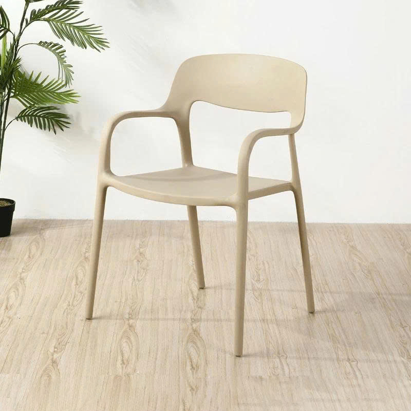 Ghế nhựa đúc hiện đại có tay M3027 kaki