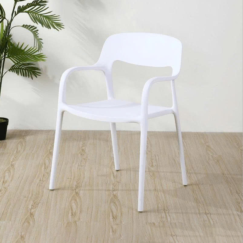 Ghế nhựa đúc hiện đại có tay M3027 trắng
