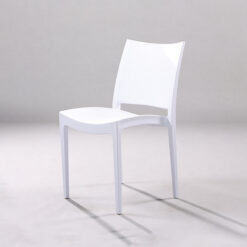 Ghế nhựa đúc nguyên khối M3007 trắng