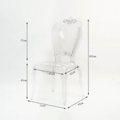 Thông số kích thước ghế GHOST trong suốt