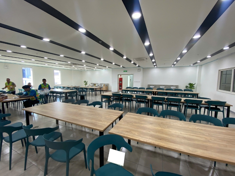 Ghế nhựa đúc cho pantry-căng tin công ty